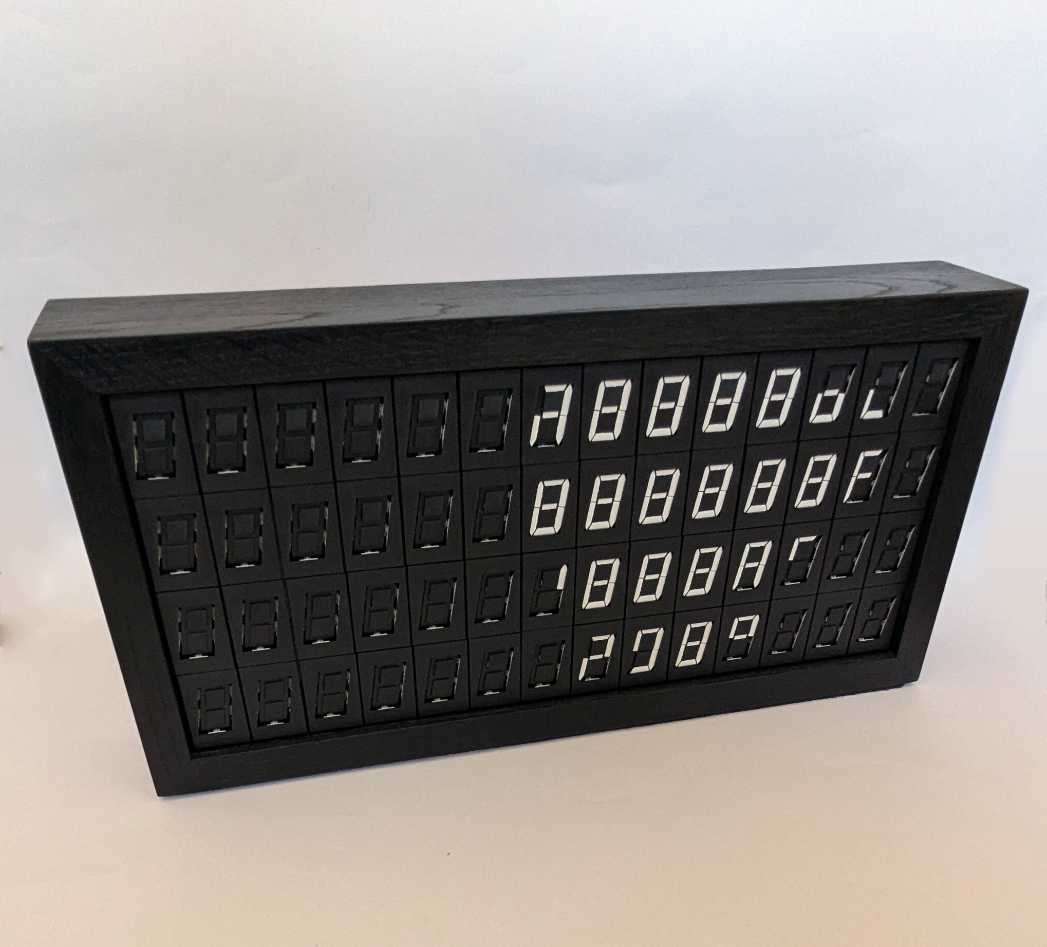 A Box of Digits: Cluster Growth installation view one